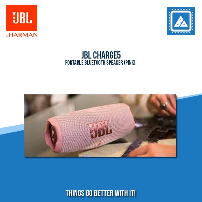 JBL CHARGE5 PORTABLE BLUETOOTH SPEAKER (PINK) JBL CHARGE5 PORTABLE BLUETOOTH SPEAKER (PINK)